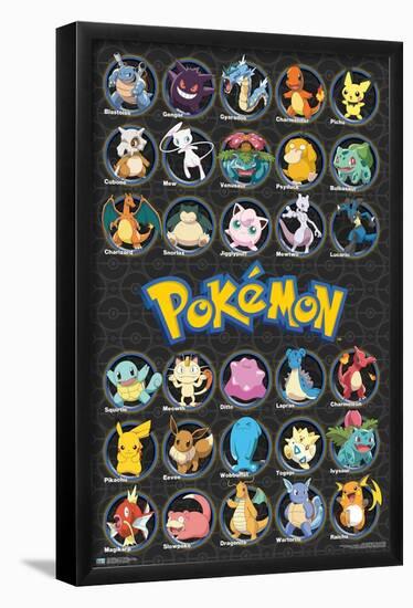 Pokémon - All Time Favorites-Trends International-Framed Poster