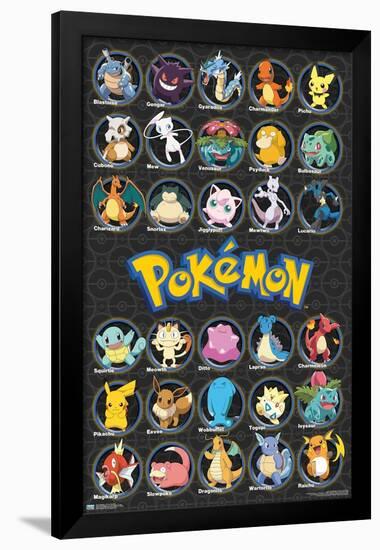 Pokémon - All Time Favorites-Trends International-Framed Poster