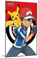 Pokémon - Ash And Pikachu-Trends International-Mounted Poster