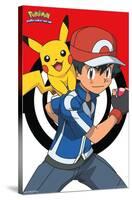 Pokémon - Ash And Pikachu-Trends International-Stretched Canvas