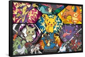 Pokémon: Battle Art - Group-Trends International-Framed Poster