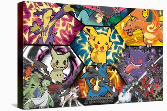 Pokémon: Battle Art - Group-Trends International-Stretched Canvas