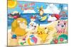 Pokémon - Beach Party-Trends International-Mounted Poster