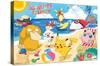 Pokémon - Beach Party-Trends International-Stretched Canvas