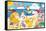 Pokémon - Beach Party-Trends International-Framed Stretched Canvas