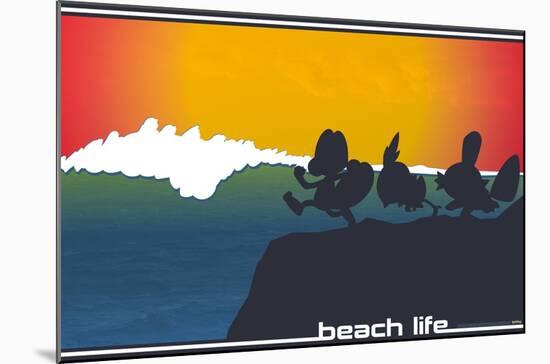 Pokémon - Beach Style-Trends International-Mounted Poster