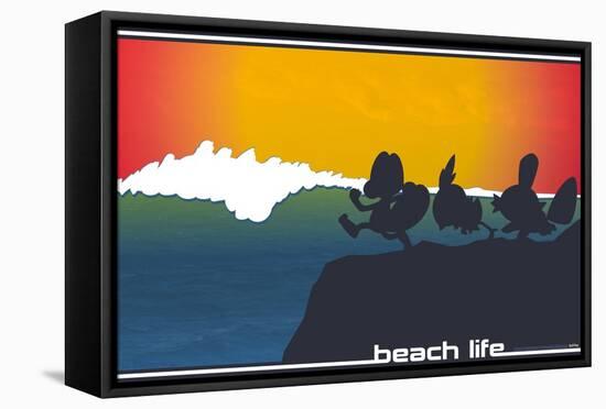 Pokémon - Beach Style-Trends International-Framed Stretched Canvas