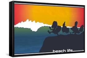 Pokémon - Beach Style-Trends International-Framed Stretched Canvas