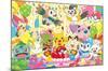 Pokémon - Birthday Party-Trends International-Mounted Poster