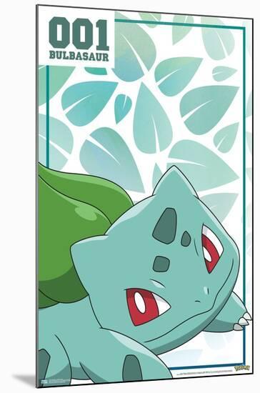 Pokémon - Bulbasaur 001-Trends International-Mounted Poster