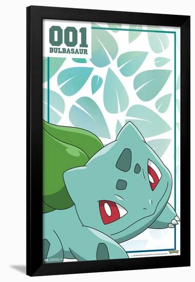 Pokémon - Bulbasaur 001-Trends International-Framed Poster