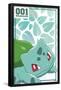 Pokémon - Bulbasaur 001-Trends International-Framed Poster