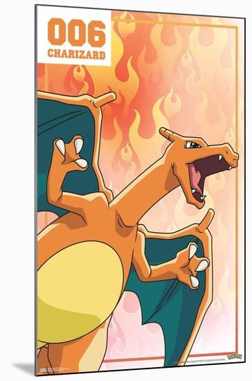 Pokémon - Charizard 006-Trends International-Mounted Poster