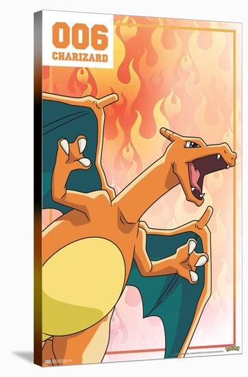 Pokémon - Charizard 006-Trends International-Stretched Canvas