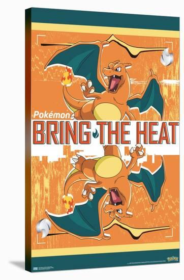 Pokémon - Charizard - Bring the Heat-Trends International-Stretched Canvas