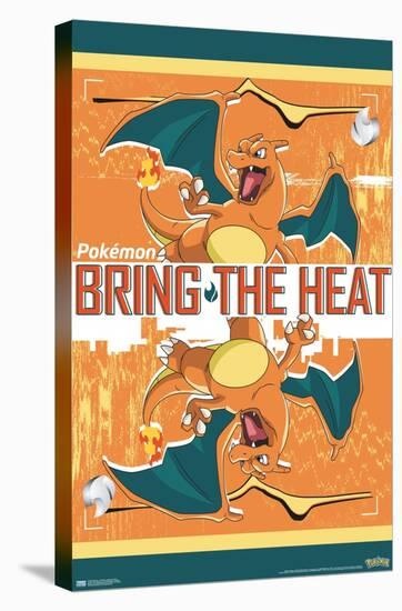 Pokémon - Charizard - Bring the Heat-Trends International-Stretched Canvas