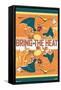 Pokémon - Charizard - Bring the Heat-Trends International-Framed Stretched Canvas