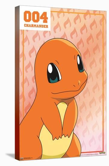 Pokémon - Charmander 004-Trends International-Stretched Canvas