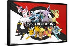 Pokémon - Eeveelution-Trends International-Framed Poster