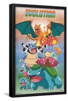 Pokémon - Evolution Trio-Trends International-Framed Poster