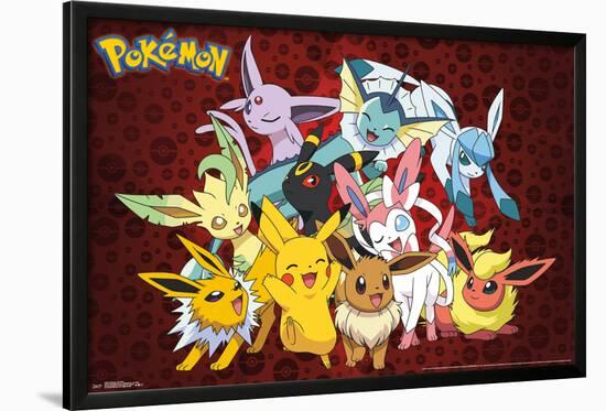 Pokémon - FAVORITES-null-Lamina Framed Poster