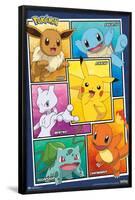 Pokémon - Group Collage-Trends International-Framed Poster