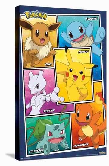 Pokémon - Group Collage-Trends International-Stretched Canvas