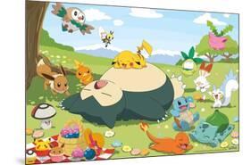 Pokémon - Group Picnic-Trends International-Mounted Poster
