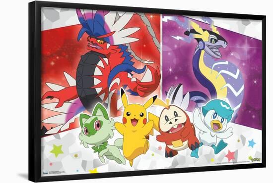 Pokémon - Group Sparkle-Trends International-Framed Poster