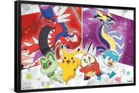 Pokémon - Group Sparkle-Trends International-Framed Poster