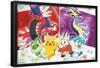 Pokémon - Group Sparkle-Trends International-Framed Poster