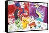 Pokémon - Group Sparkle-Trends International-Framed Stretched Canvas