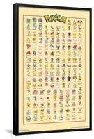 Pokémon - Kanto Grid-Trends International-Framed Poster