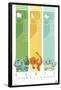 Pokémon - Kanto Trio-Trends International-Framed Poster