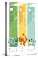 Pokémon - Kanto Trio-Trends International-Stretched Canvas