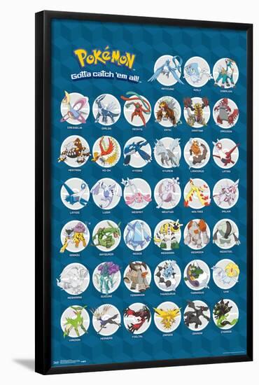 Pokémon - Legendary-Trends International-Framed Poster