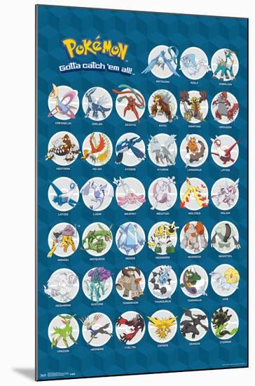 Pokémon - Legendary-Trends International-Mounted Poster