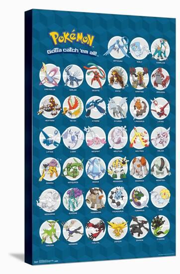 Pokémon - Legendary-Trends International-Stretched Canvas