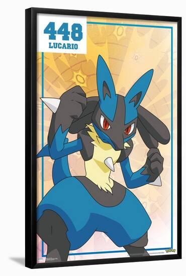 Pokémon - Lucario 448-Trends International-Framed Poster