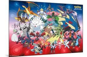 Pokémon - Mega Evolutions-Trends International-Mounted Poster