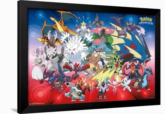 Pokémon - Mega Evolutions-Trends International-Framed Poster