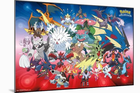 Pokémon - Mega Evolutions-Trends International-Mounted Poster