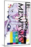 Pokémon - Mewtwo Distortion-Trends International-Mounted Poster