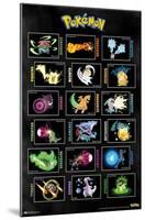 Pokémon - Moves Grid-Trends International-Mounted Poster