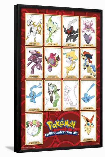 Pokémon - Mythical-Trends International-Framed Poster