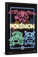 Pokémon - Neon Group-Trends International-Framed Poster