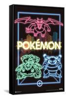 Pokémon - Neon Group-Trends International-Framed Stretched Canvas