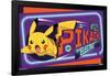 Pokémon - Neon Pikachu-Trends International-Framed Poster