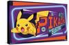 Pokémon - Neon Pikachu-Trends International-Stretched Canvas
