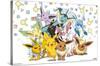 Pokémon - Pikachu, Eevee, And Its Evolutions-Trends International-Stretched Canvas